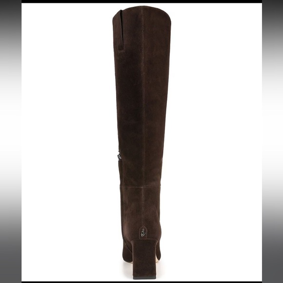 Sam Edelman Sylvia Chocolate Suede Boots (wide) - Picture 2 of 3